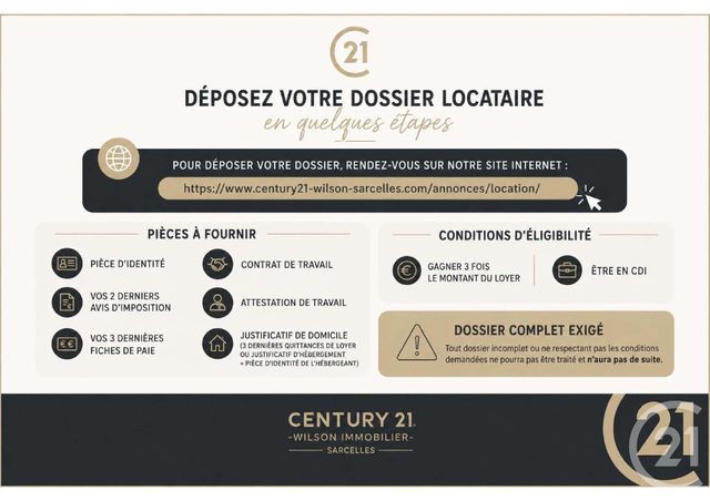 Appartement à louer - 2 pièces - 47.62 m2 - LA PLAINE ST DENIS - 93 - ILE-DE-FRANCE - Century 21 Wilson Immobilier